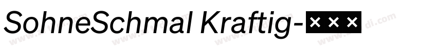 SohneSchmal Kraftig字体转换